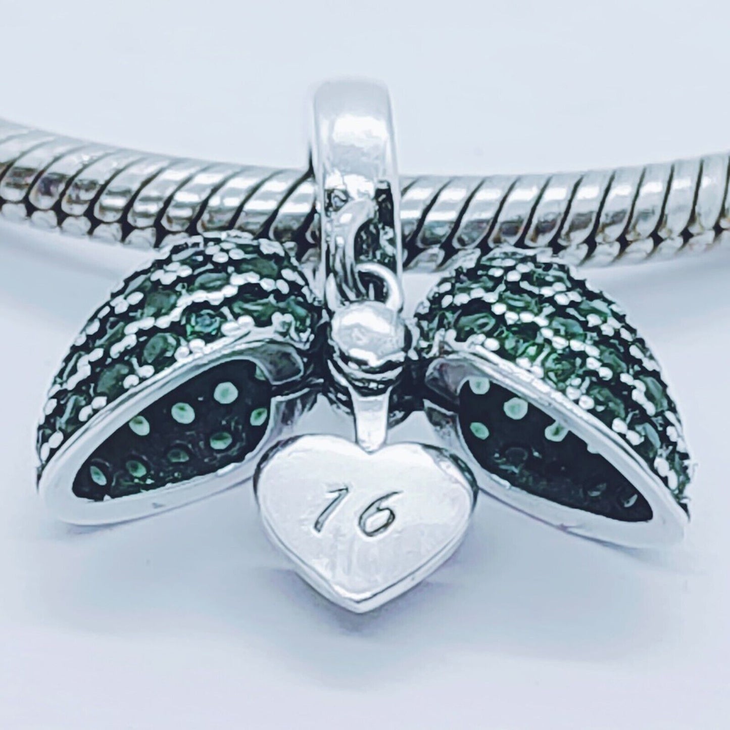 16th Birthday Charm Pendant for Pandora Bracelet or Necklace. 16 Age Charm
