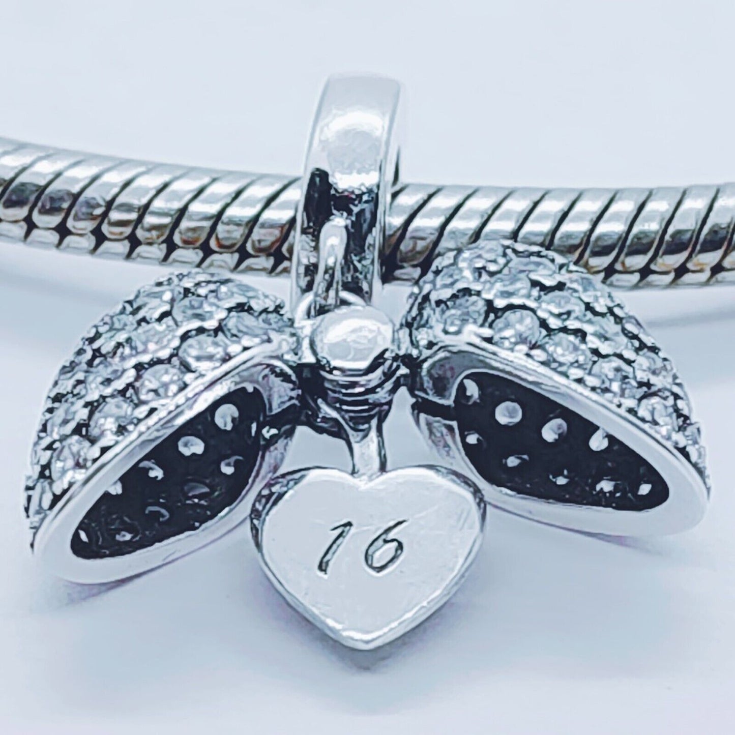 16th Birthday Charm Pendant for Pandora Bracelet or Necklace. 16 Age Charm