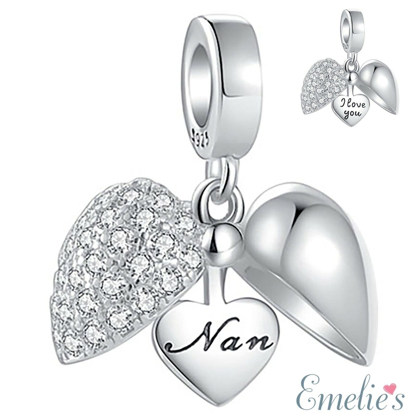 Nan Heart Pandora Charm