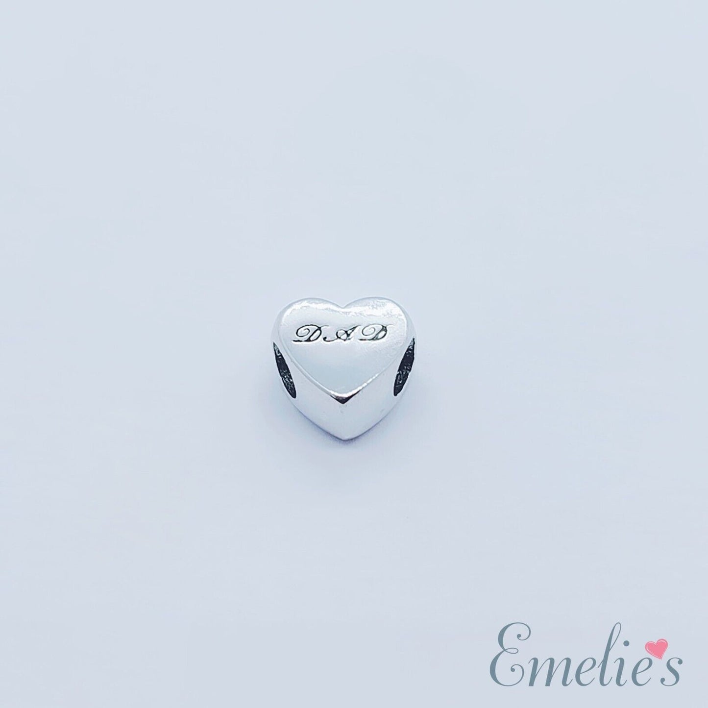 Dad I Love You Charm for Pandora Bracelet. S925 Sterling Silver