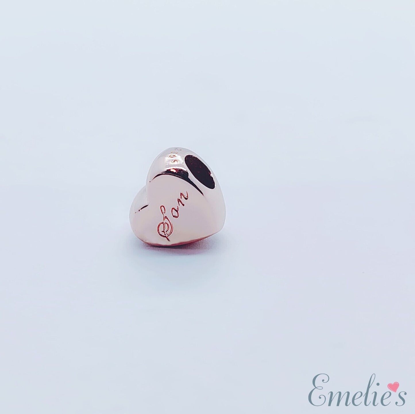 Son Charm for Pandora Bracelet. I Love You Rose Gold Son Gift