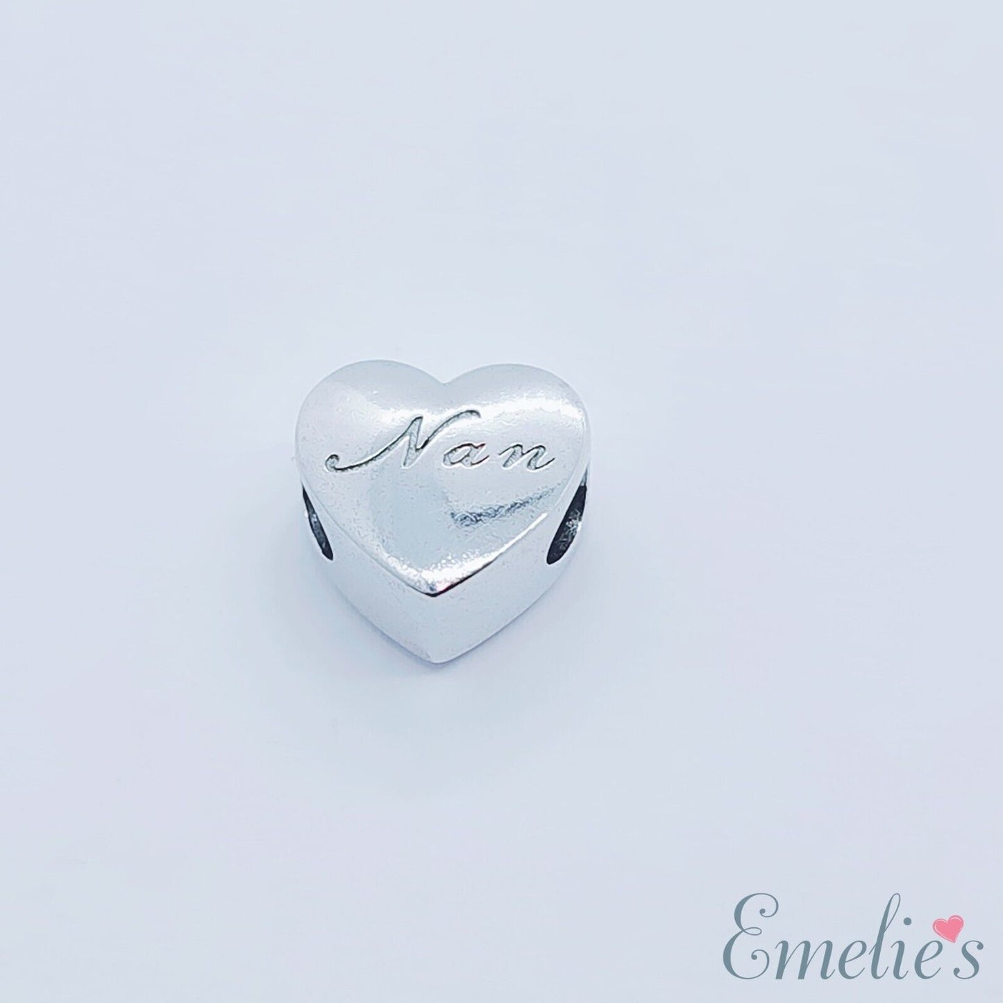 Nan I Love you to the Moon and Back Charm for Pandora Bracelet. S925 Sterling Silver