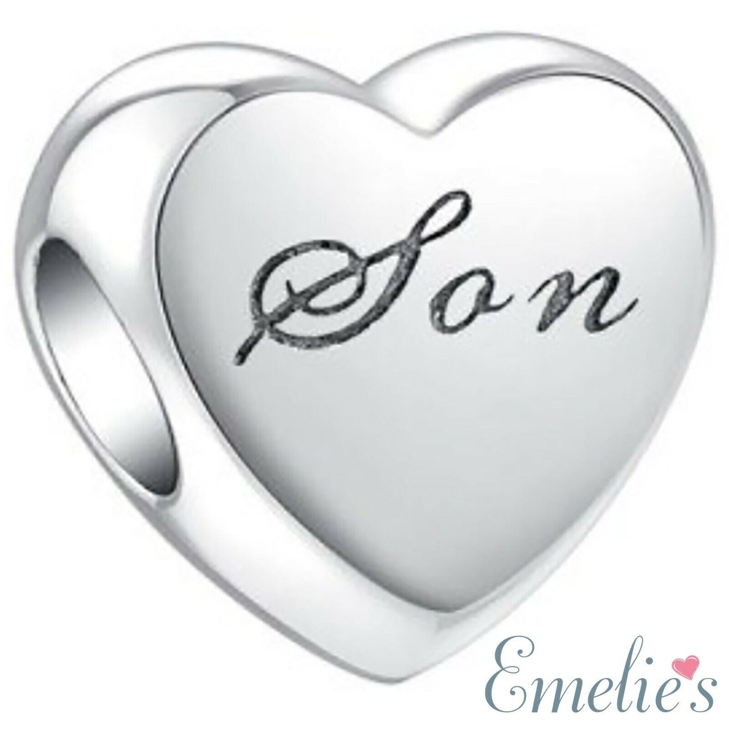Son I Love You Charm for Pandora Bracelet. S925 Sterling Silver