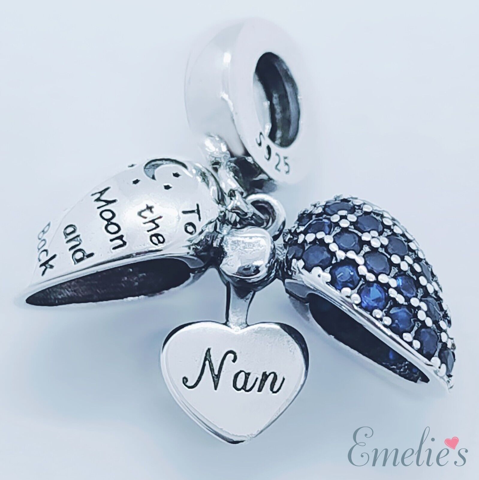 Charm Pendant Nan Pandora Charms Nan I Love You To The Moon And