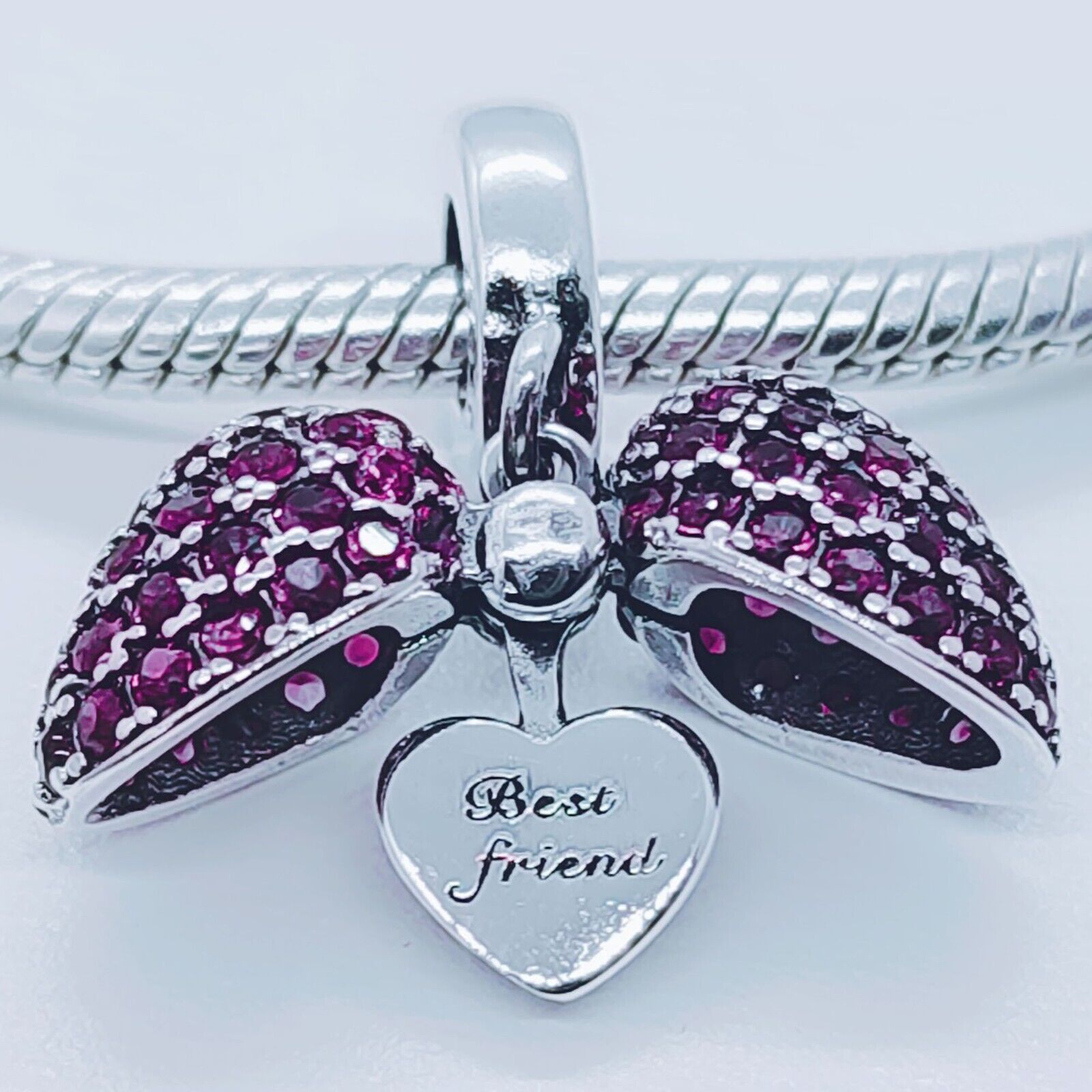 Love You Pandora Best Friend Best Friends Heart Charm For Pandora