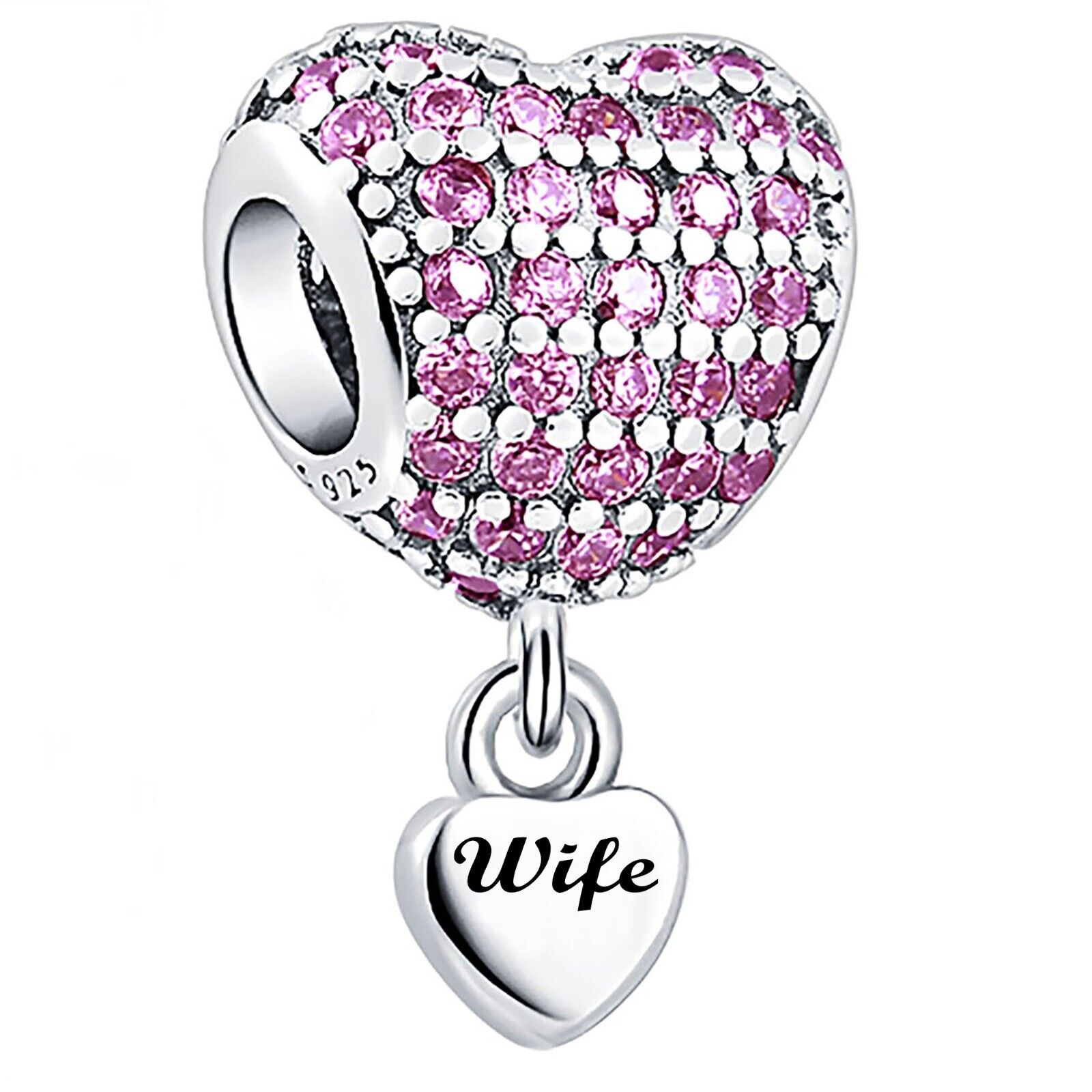 Wife Charm for Pandora I Love You Wife Charm Gift
