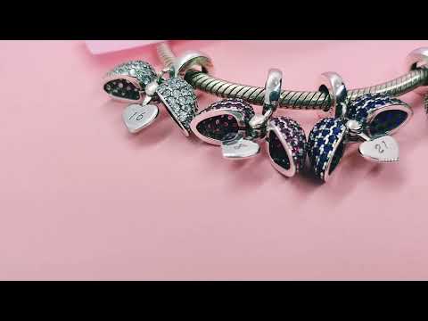 40th Birthday Pandora Necklace Pendant for Pandora Bracelet or