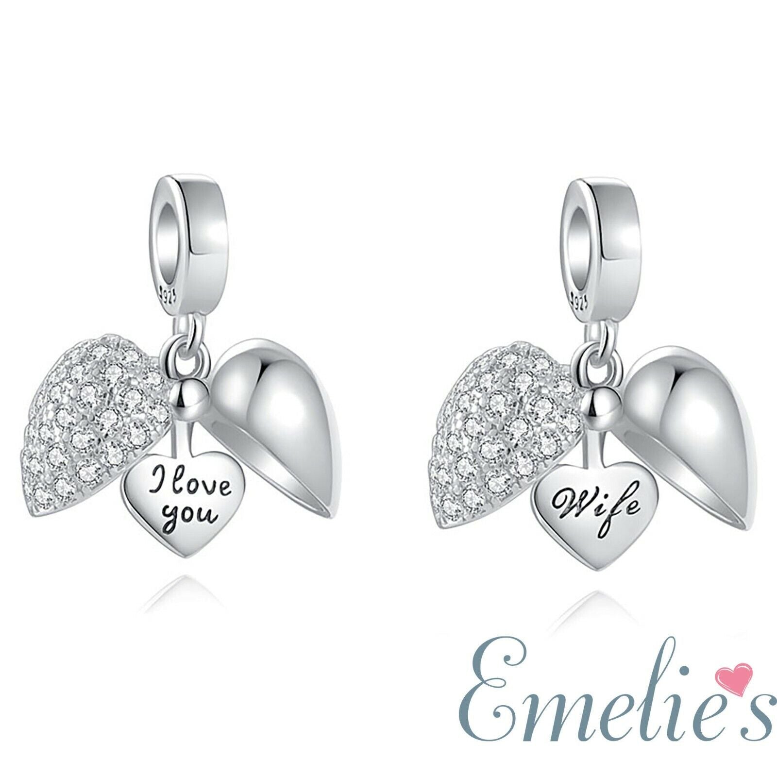 Wife Heart Pandora Charm