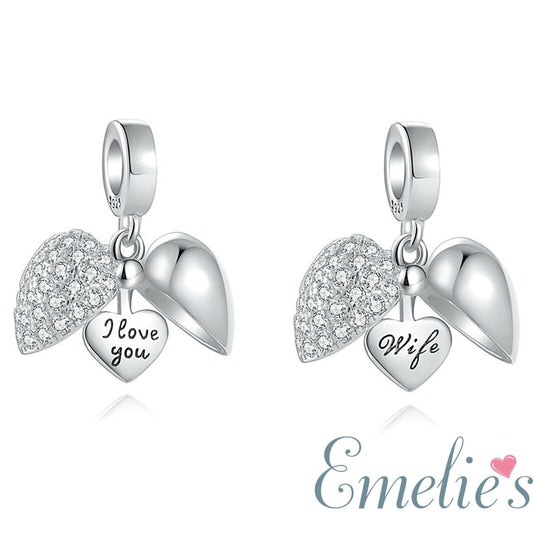 Wife Heart Pandora Charm