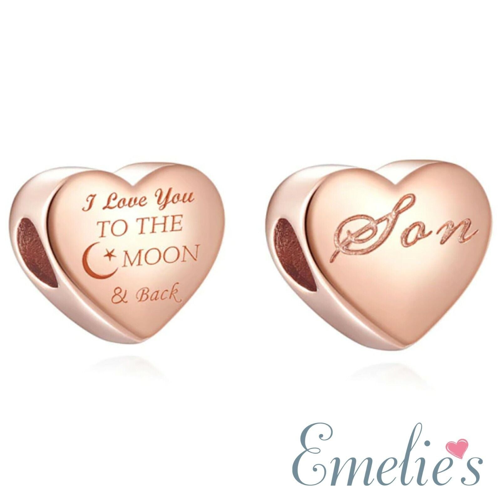 Son Rose Gold Moon Pandora Charm