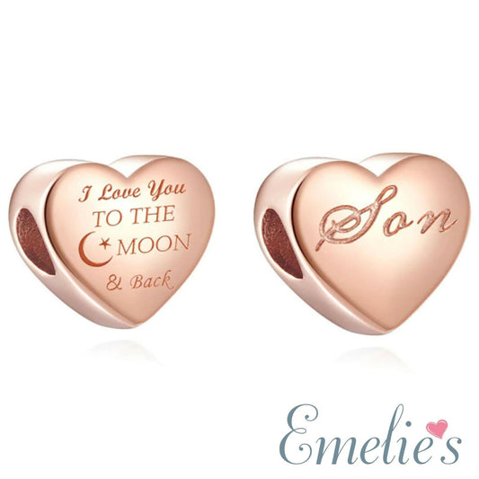 Son Rose Gold Moon Pandora Charm