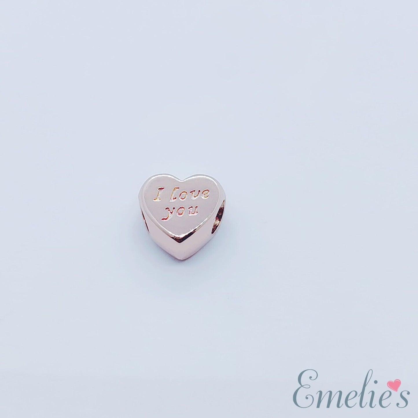 Mum I Love you to the Moon and Back Charm. Mother Sterling Silver Rose Gold