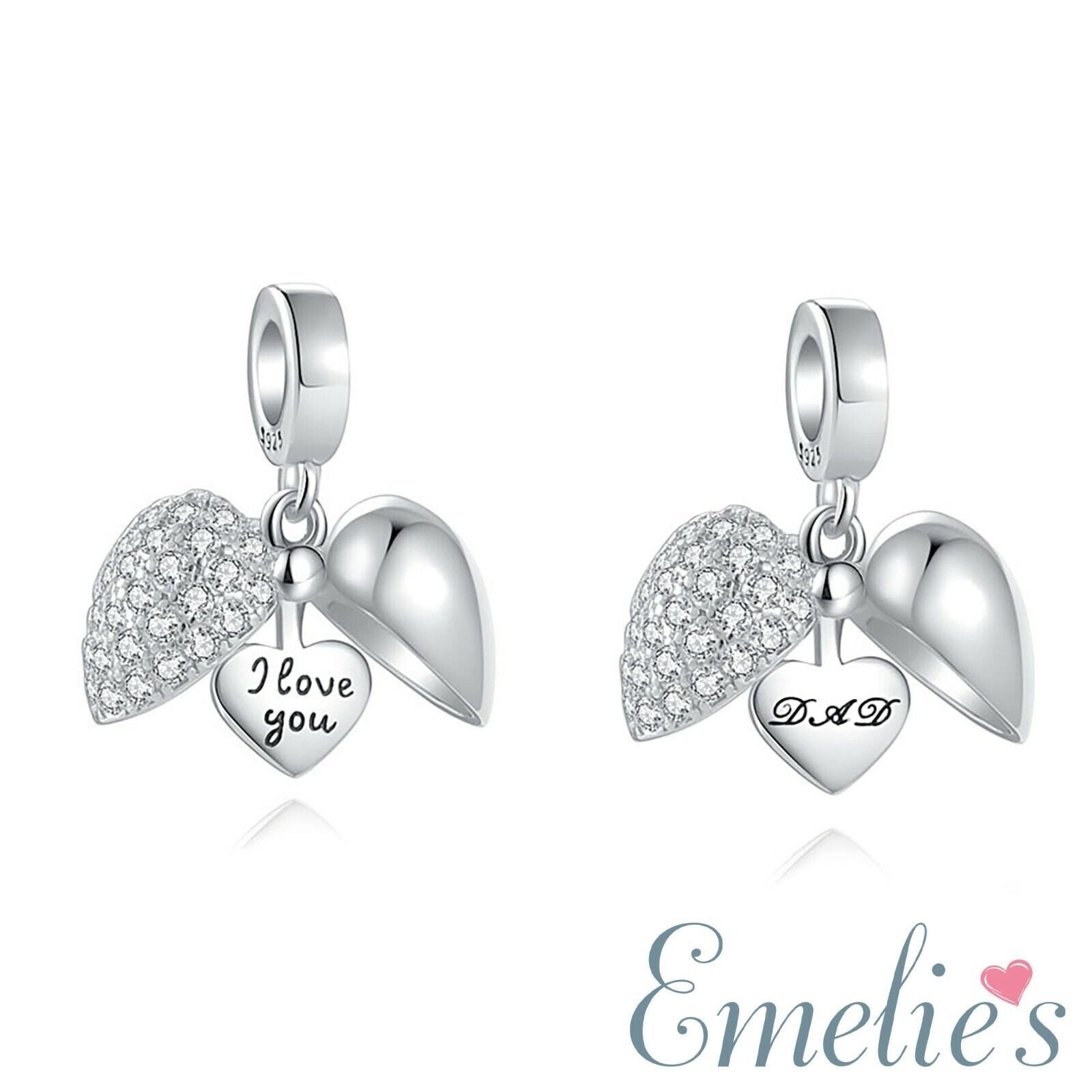 Dad Heart Pandora Charm