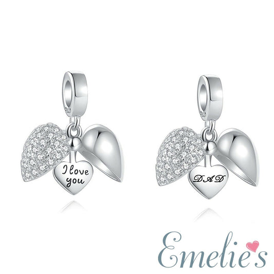 Dad Heart Pandora Charm