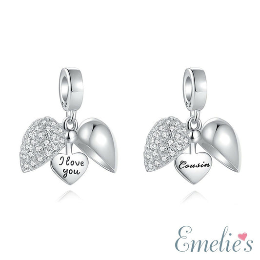 Cousin Heart Pandora Charm