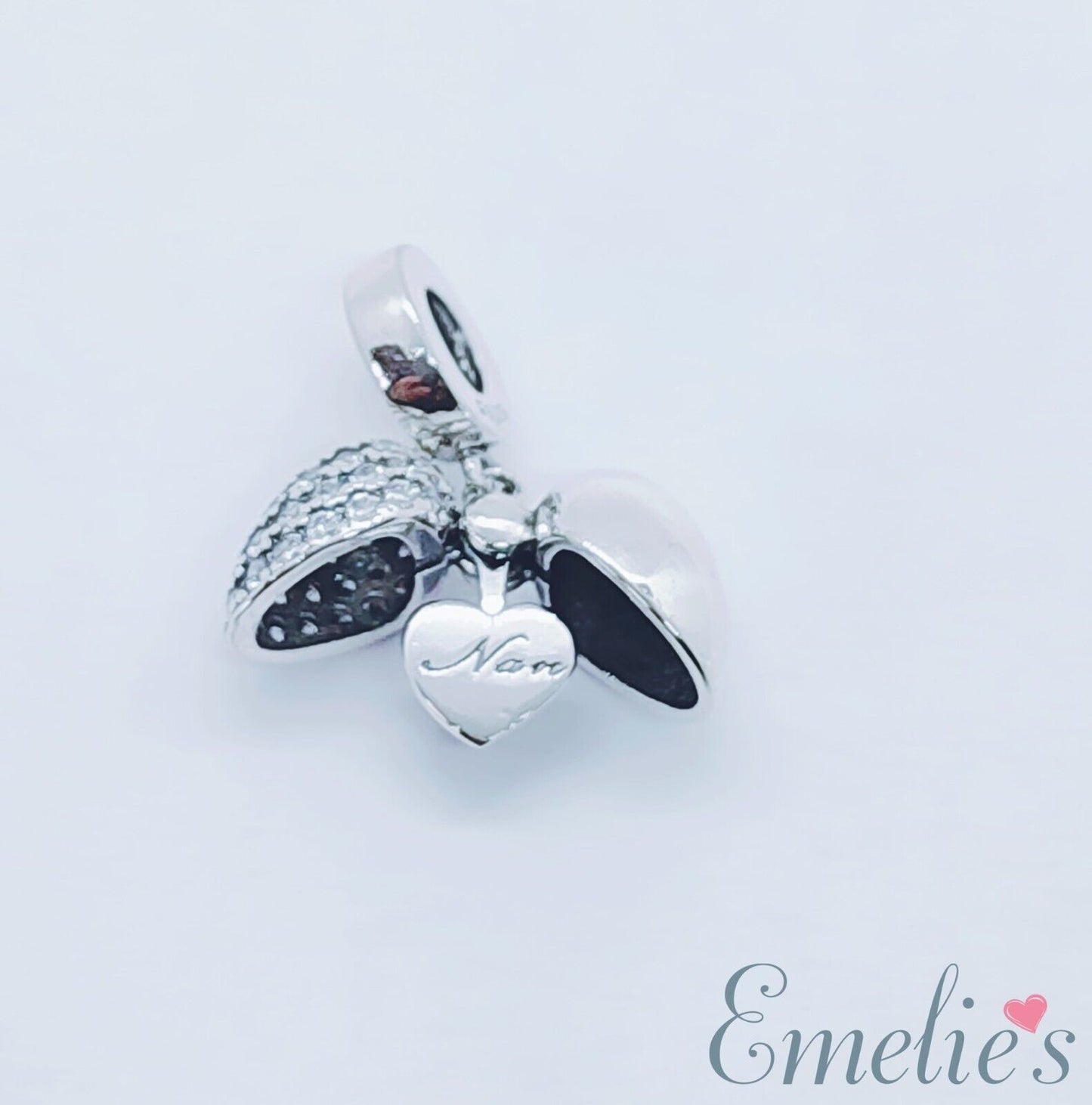 I Love You Nan Charm for Pandora Bracelet or Necklace. Locket Charm