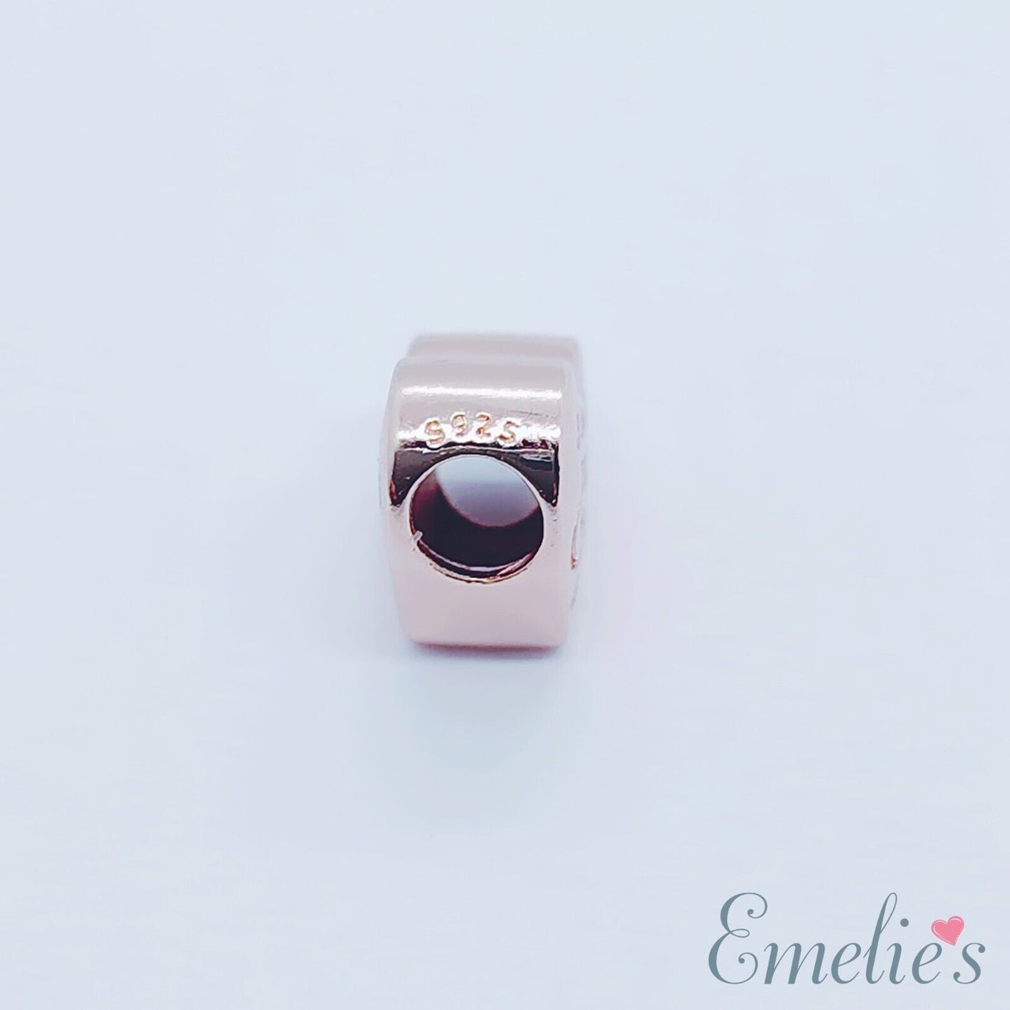 Daughter I Love you to the Moon and Back Charm for Pandora Bracelet. Sterling Silver Rose Gold