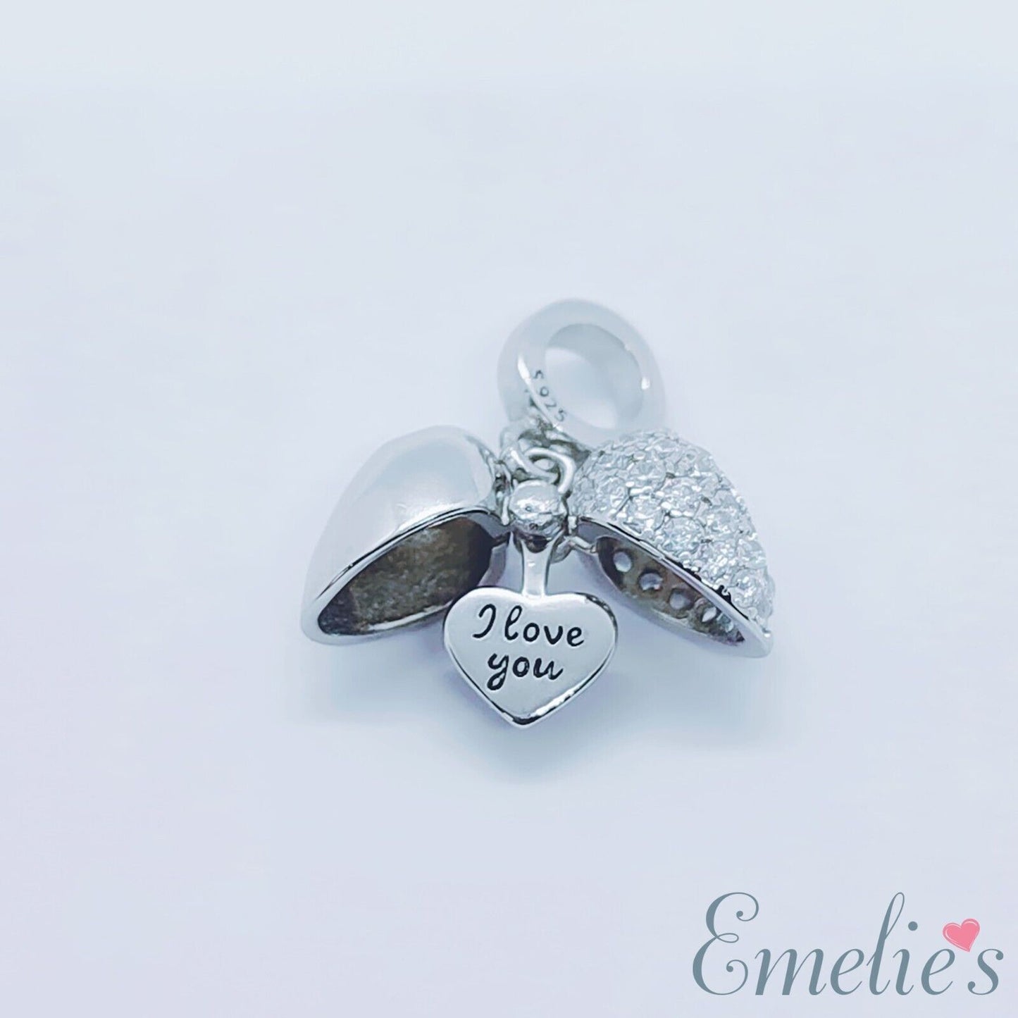 I Love You Nan Charm for Pandora Bracelet or Necklace. Locket Charm
