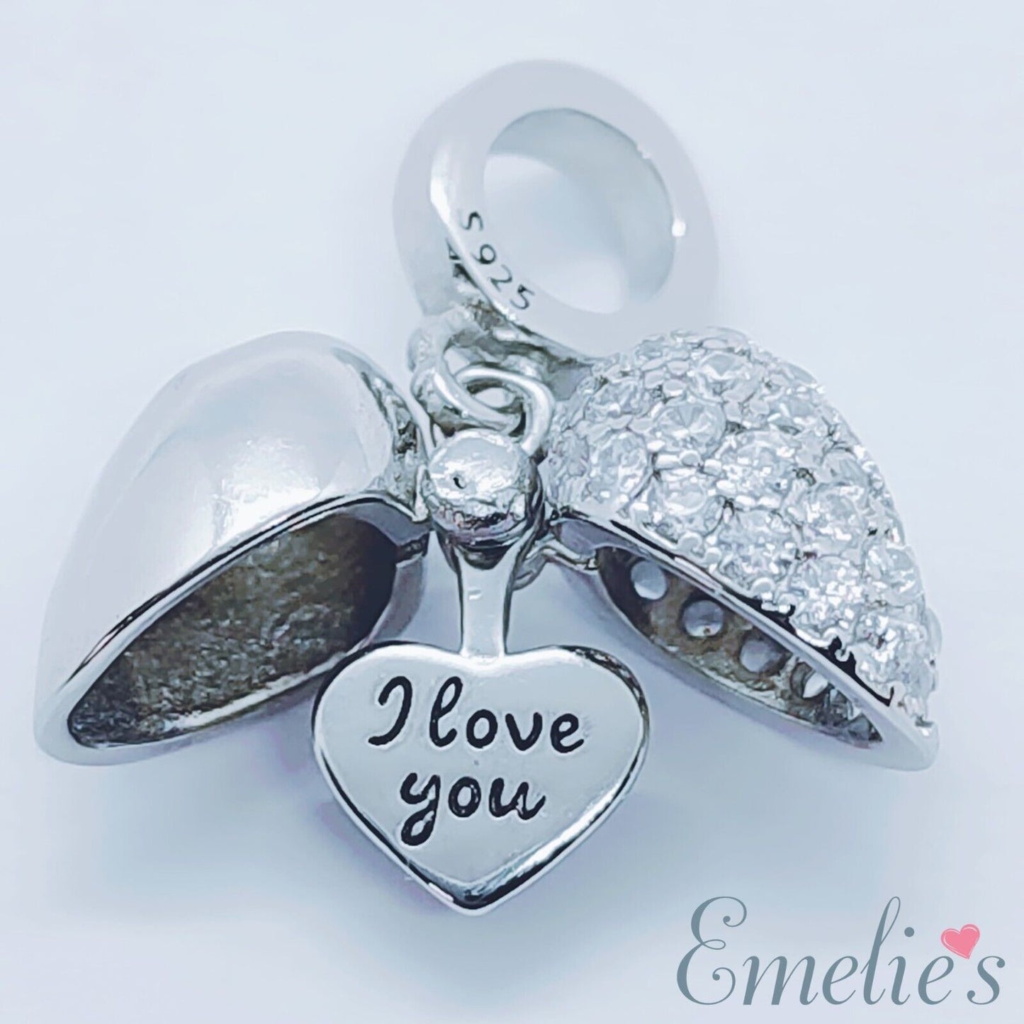 I Love You Nan Charm for Pandora Bracelet or Necklace. Locket Charm
