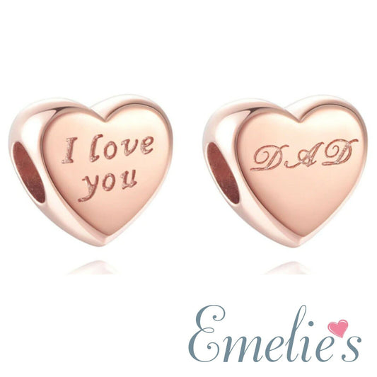 Dad Rose Gold Pandora Charm