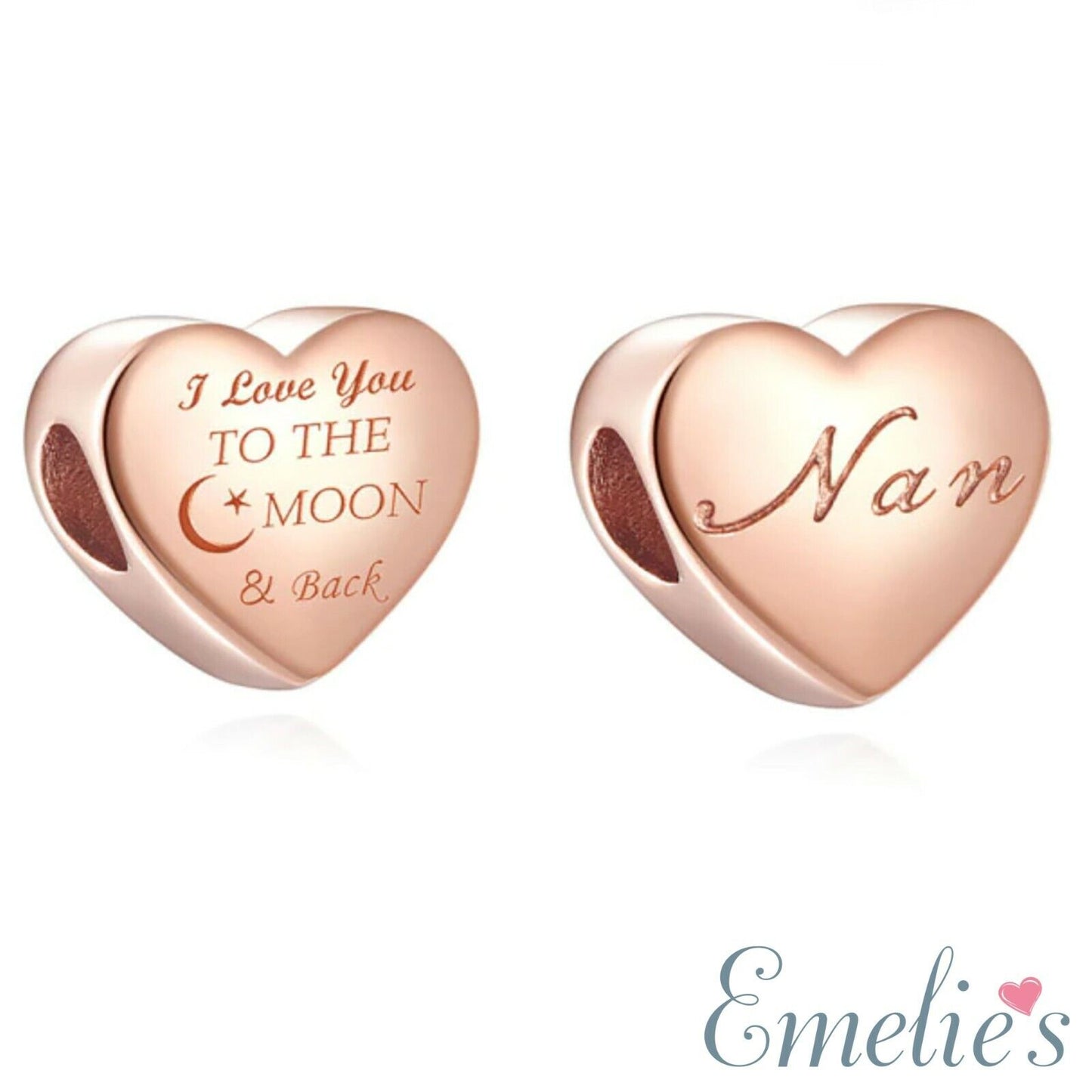 Rose Gold Nan Pandora Charm