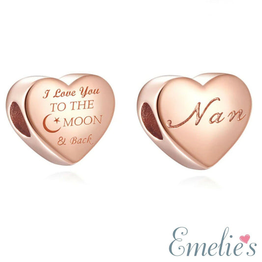 Rose Gold Nan Pandora Charm