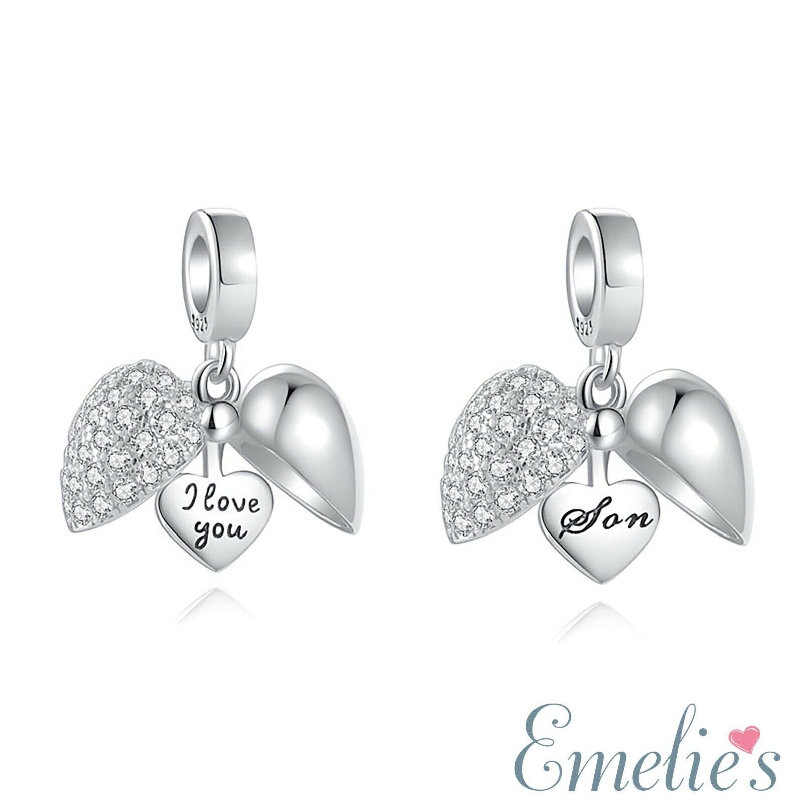 Son heart Pandora Pendant Charm