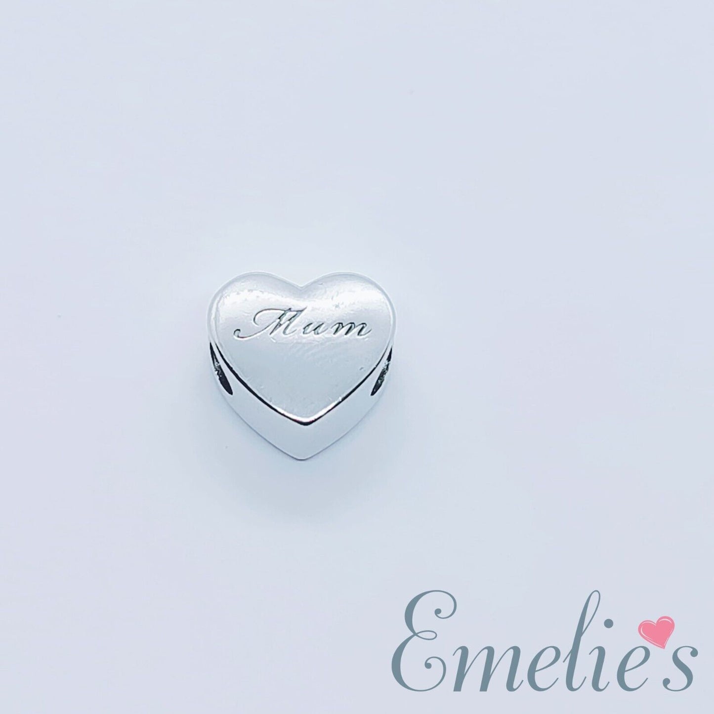 Mum I Love you to the Moon and Back Charm for Pandora Bracelet. S925 Sterling Silver
