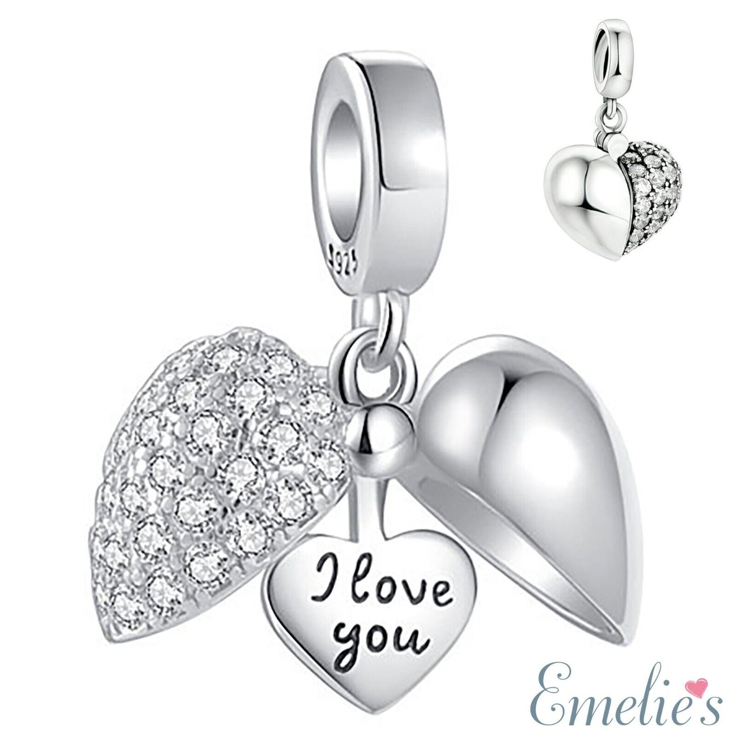 I Love You Silver Pandora Charm
