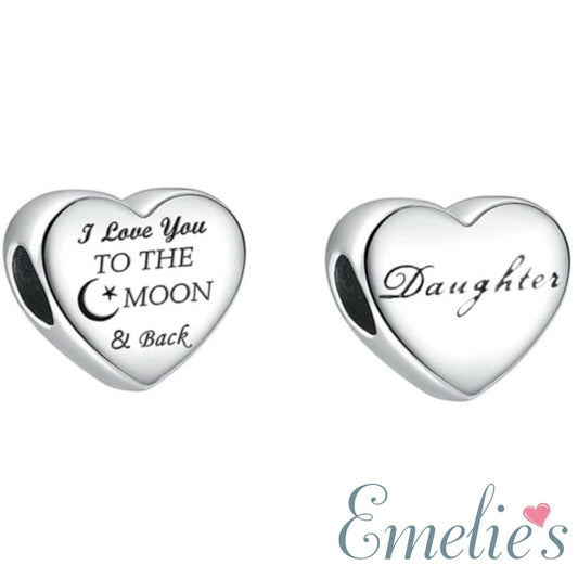 Daughter Moon Pandora Charm