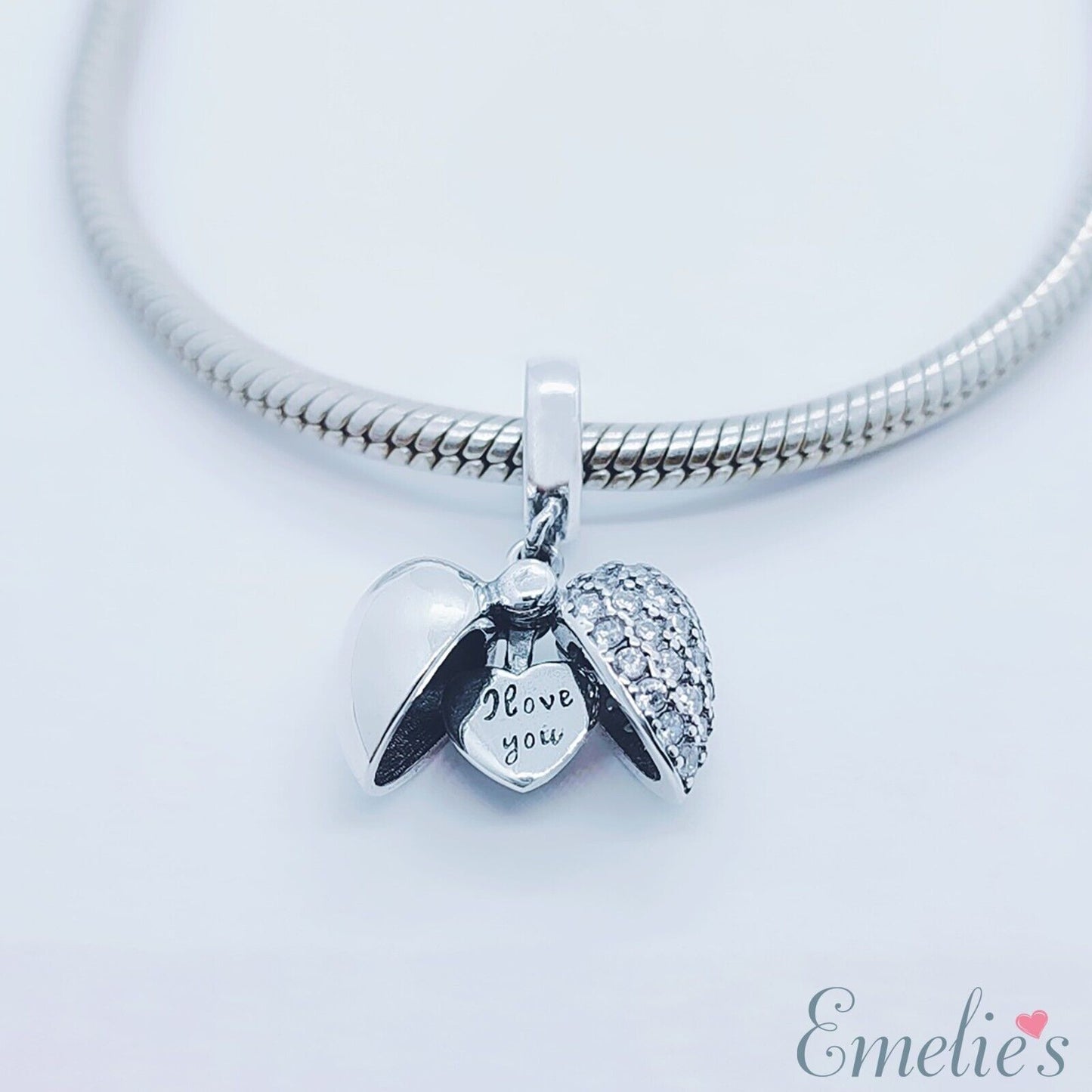 I Love You Nan Charm for Pandora Bracelet or Necklace. Locket Charm