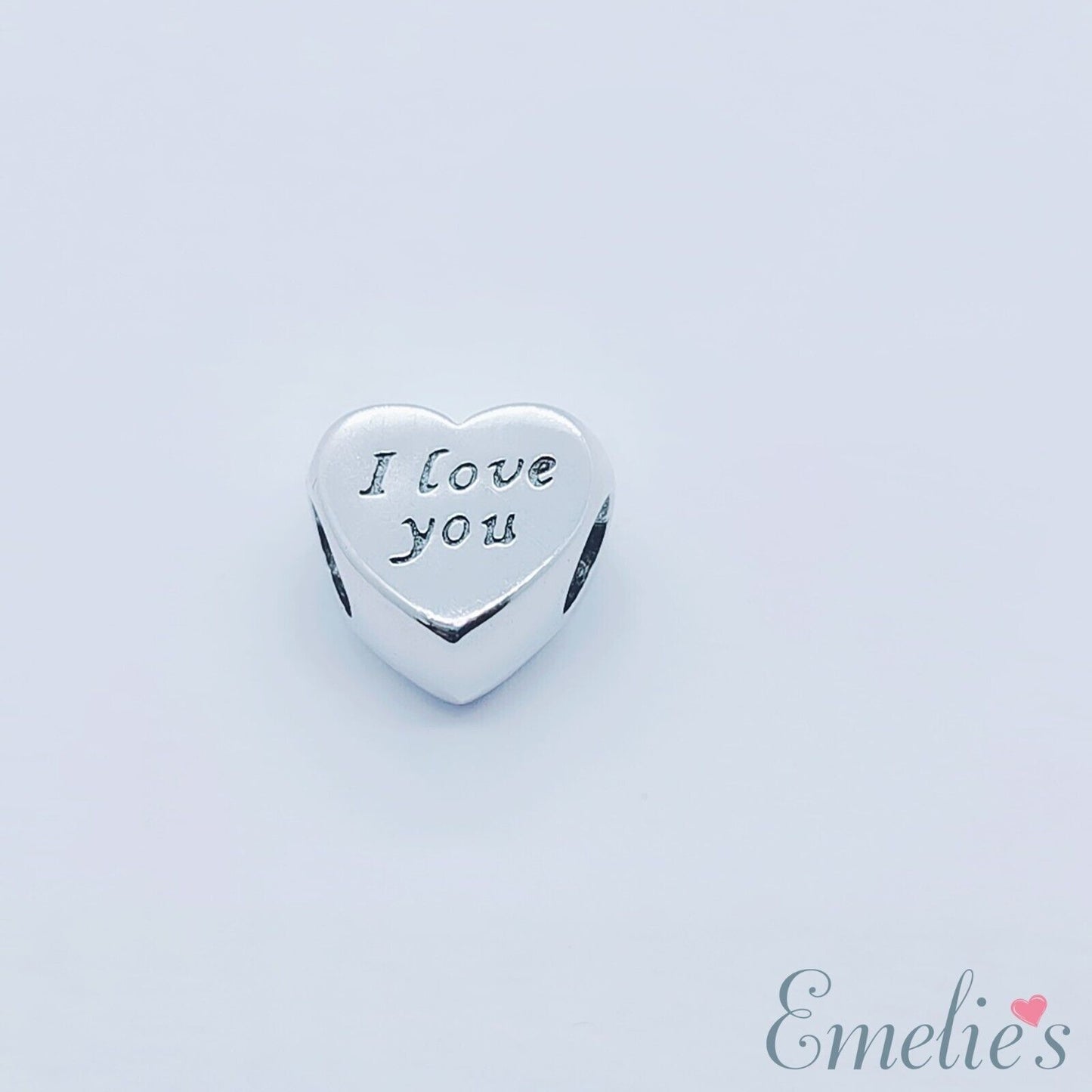 Dad I Love You Charm for Pandora Bracelet. S925 Sterling Silver